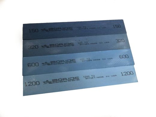 Set of grinding stones Boride of the T2 series of 4 pieces F150 / 320/600/1200 on engraved forms