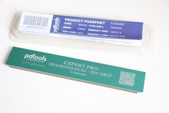 Diamond bar EXPERT PRO 63/50 (285 GRIT) 160*25*7 on PDT Tools blanks