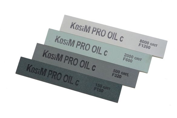 Набір масляних точильних каменів KosiM Pro карбід кремнію 150/500/2000/8000 grit