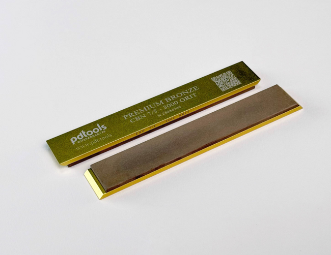 CBN Premium bronze bar 7/5 (3000 гріт) 160*25*7 on PDT tools blanks