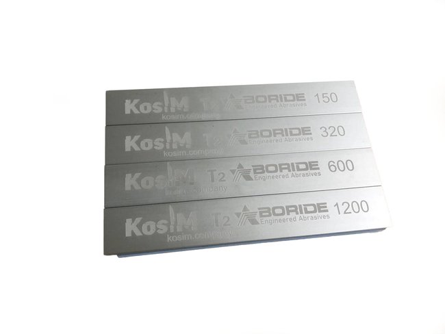 Set of grinding stones Boride of the T2 series of 4 pieces. F150 / 320/600/1200 on engraved forms